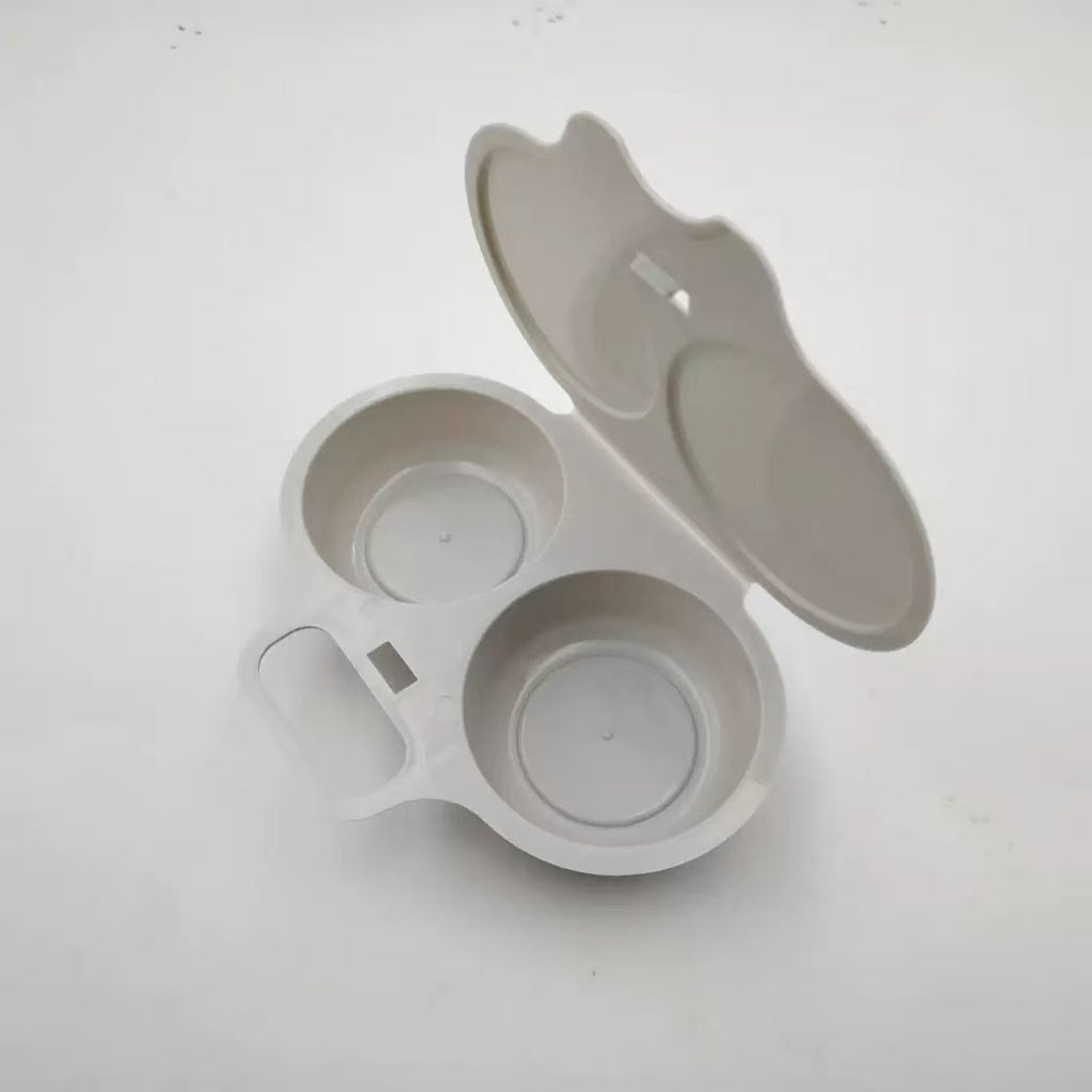 Double Chamber Microwave Egg Cooker