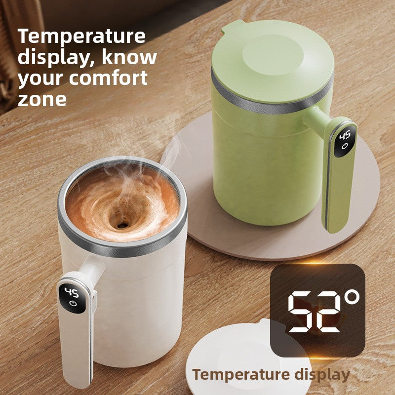 Smart Magnetic Automatic Mixing Cup with Temperature Display