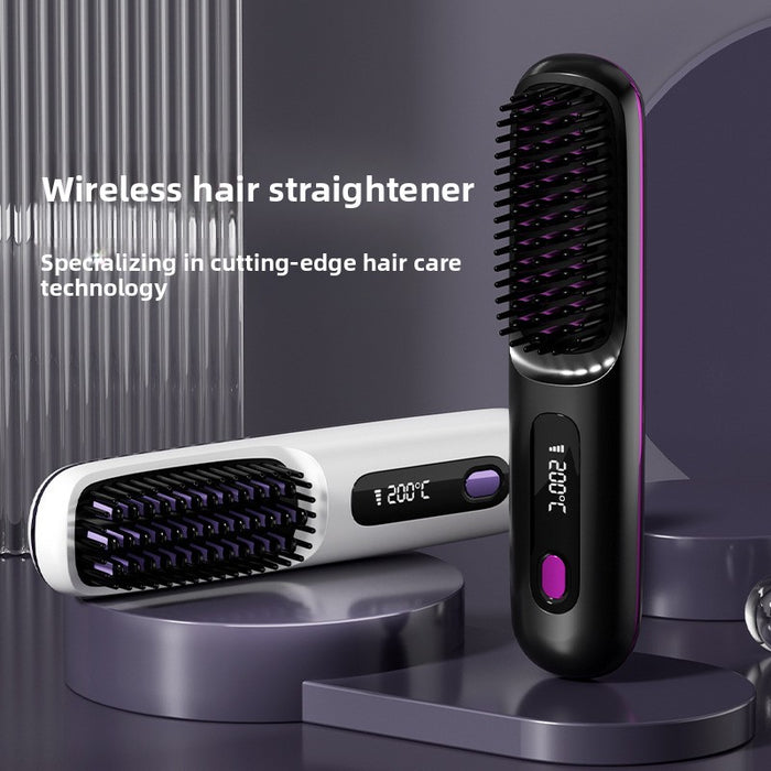Wireless LCD Hair Straightener with Negative Ion