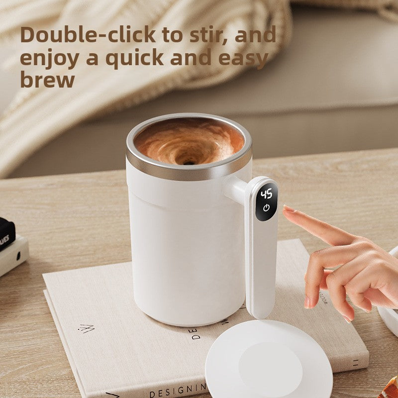 Smart Magnetic Automatic Mixing Cup with Temperature Display