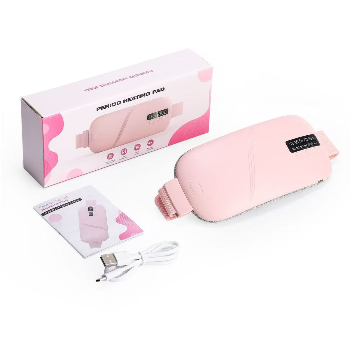Heated massage belt