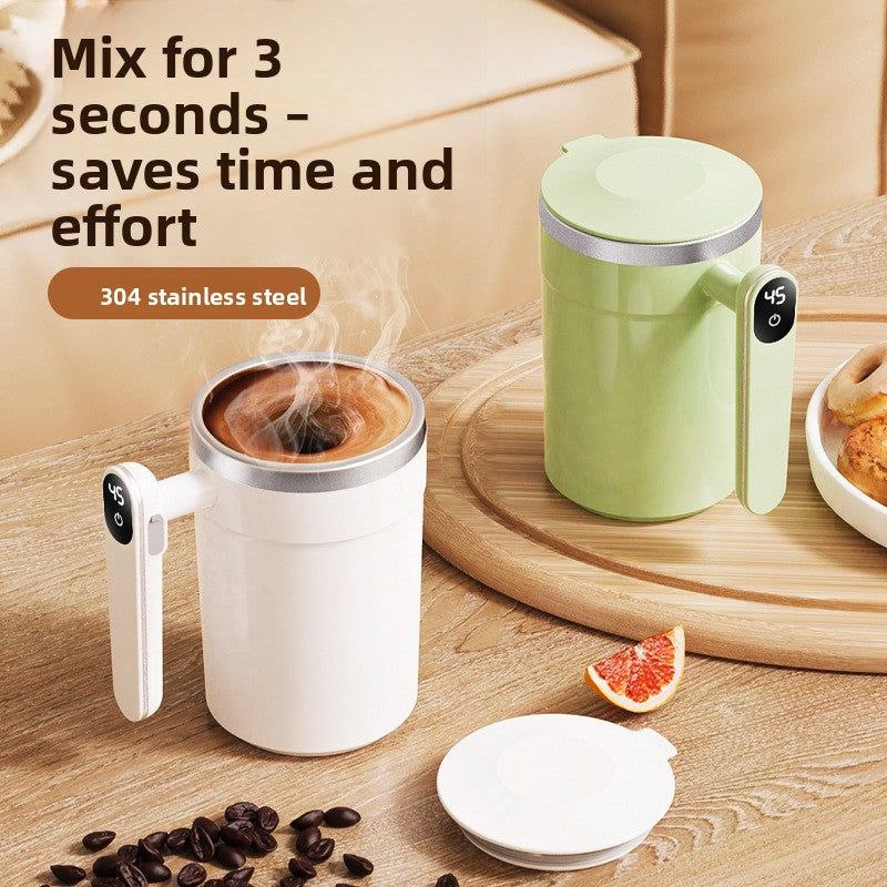 Smart Magnetic Automatic Mixing Cup with Temperature Display