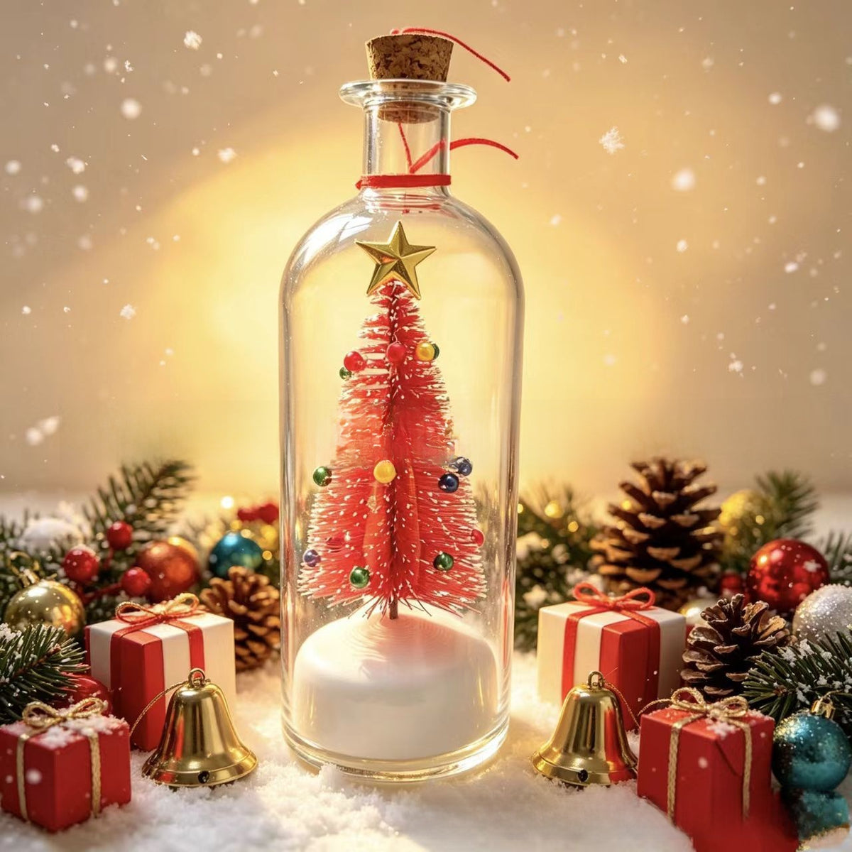 Christmas Tree Message in a Bottle Christmas gift