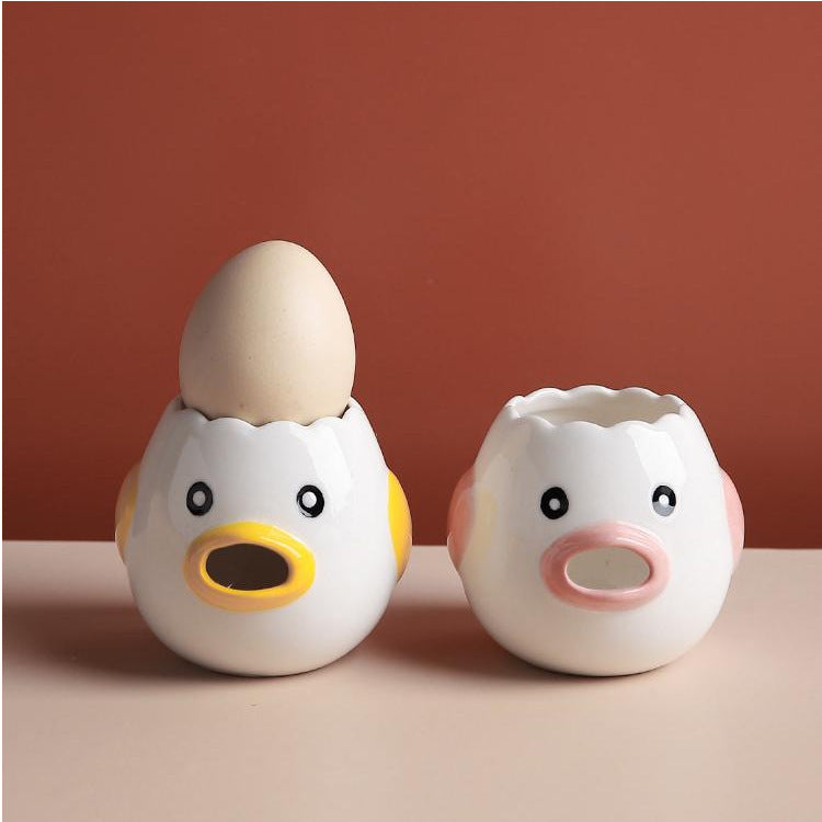 Ceramic egg separator