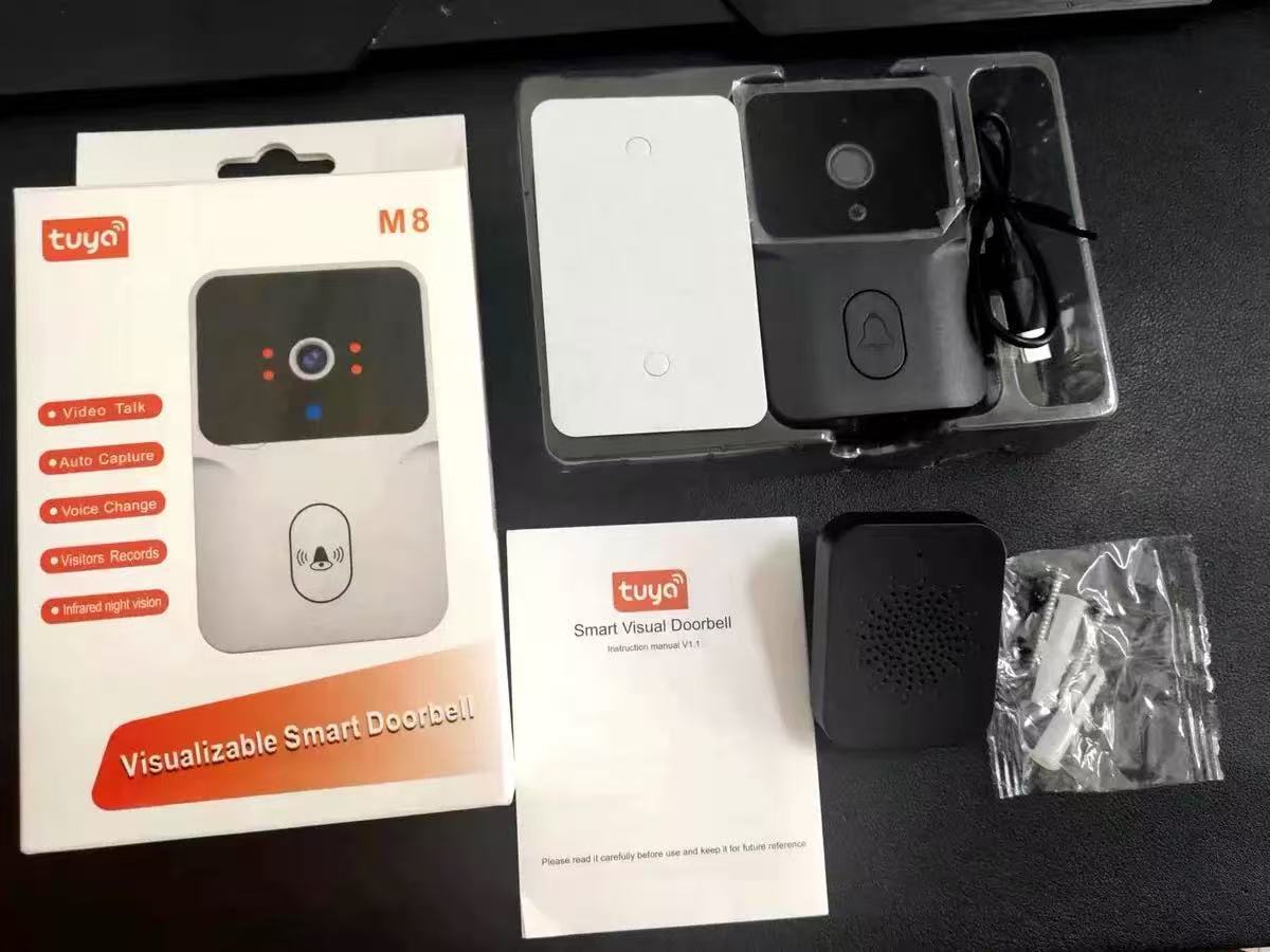 Electronic cat-eye remote visual intelligent doorbell