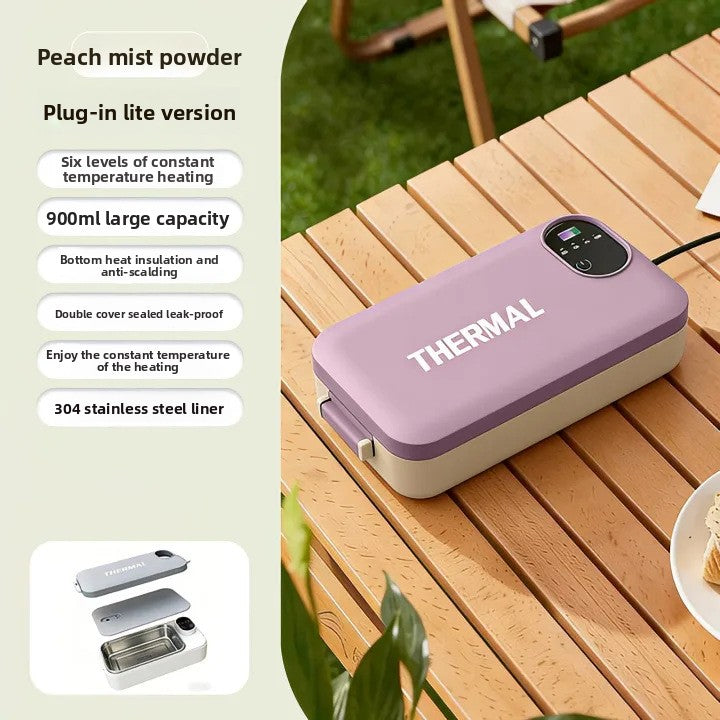 Water-Free Heating Lunch Box, USB Charging Portable Insulated Lunch Box
