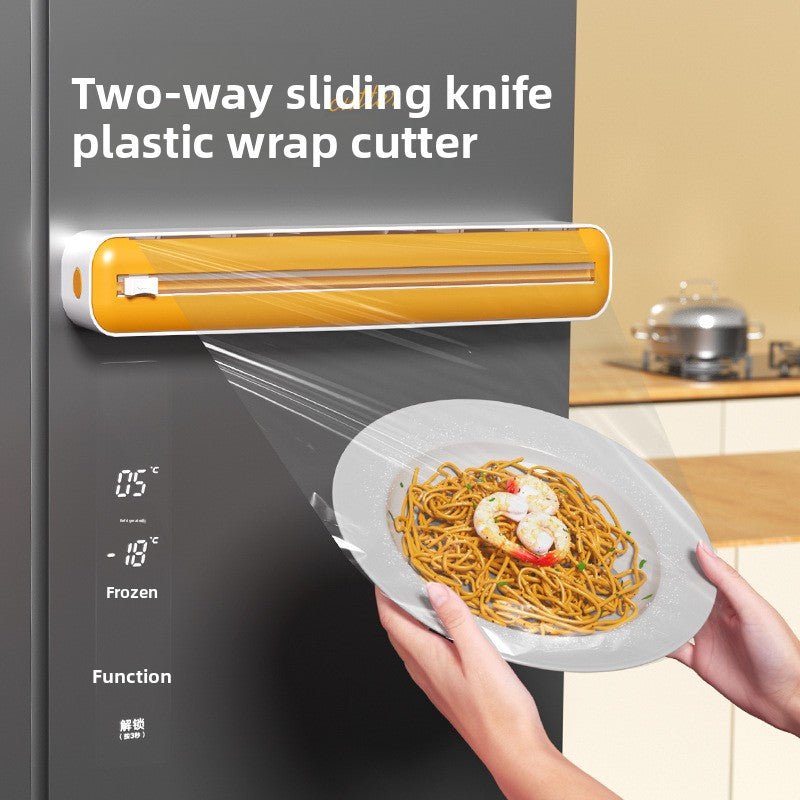 Adjustable Kitchen Wrap Cutter with Storage - Neednest