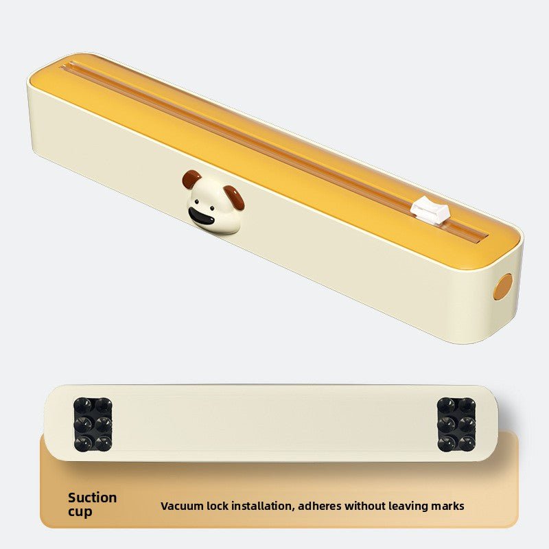 Adjustable Kitchen Wrap Cutter with Storage - Neednest