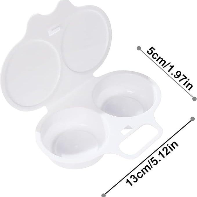 Double Chamber Microwave Egg Cooker