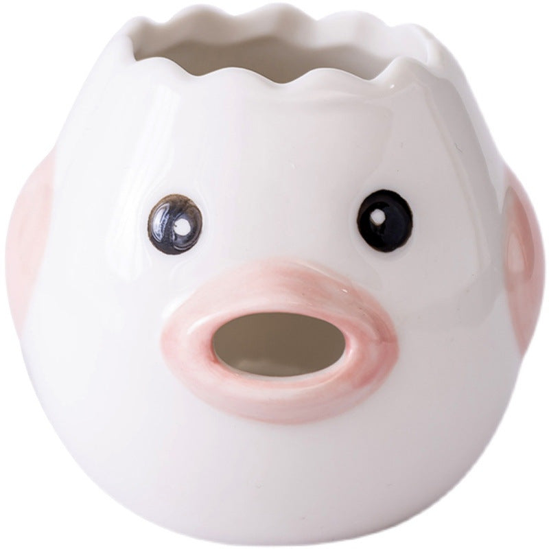 Ceramic egg separator