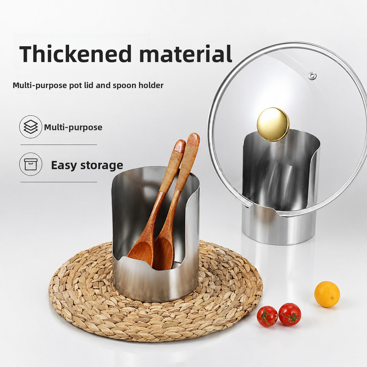 Stainless Steel Kitchen Utensil Storage Rack