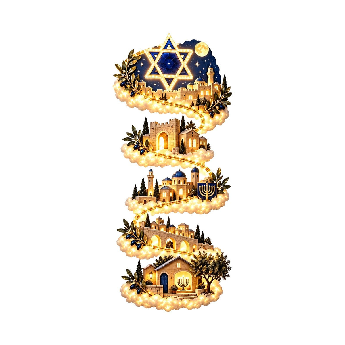 Christmas Magic Trail Wall Light - Neednest