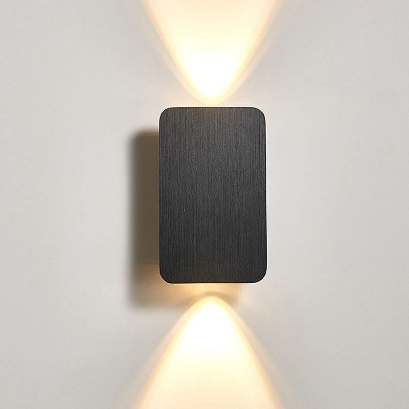 Nordic Brushed Aluminum LED Wall Lamp Up Down Light for Bedroom Living Room