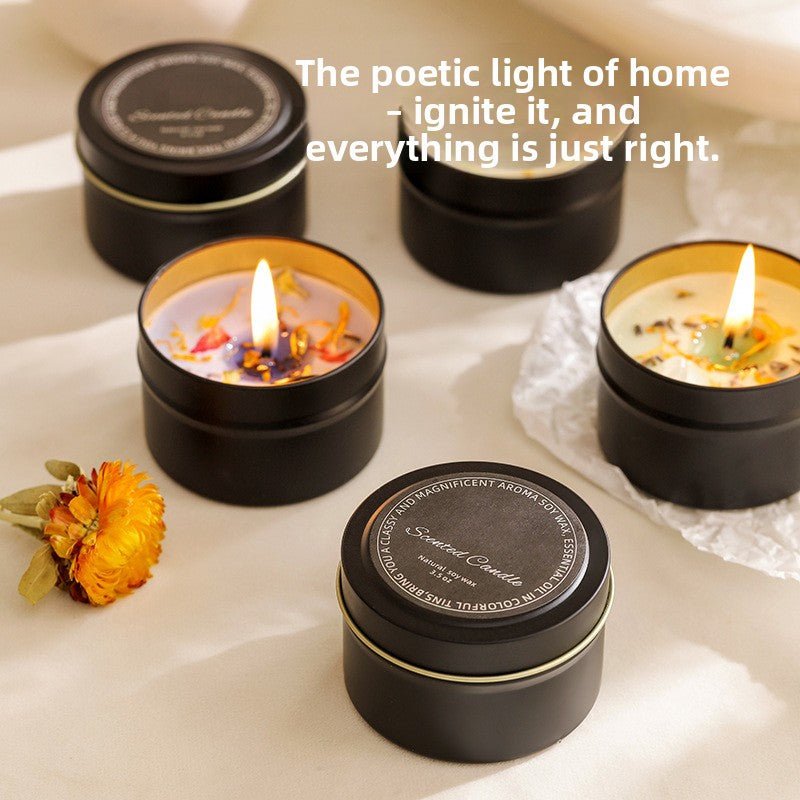 Dried flower crystal soy wax scented candle - Neednest