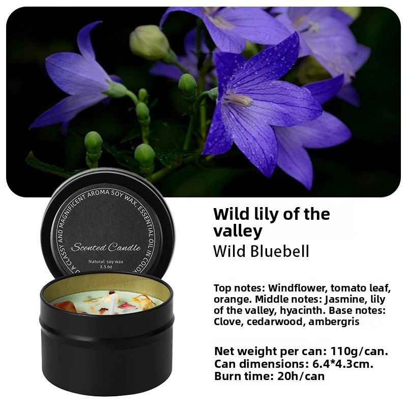Dried flower crystal soy wax scented candle - Neednest