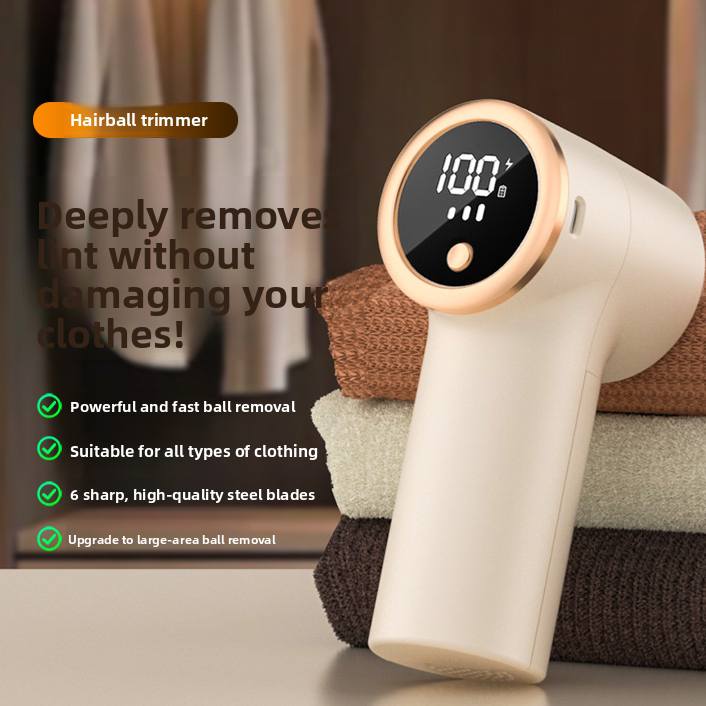 Digital Display Rechargeable Lint Trimmer