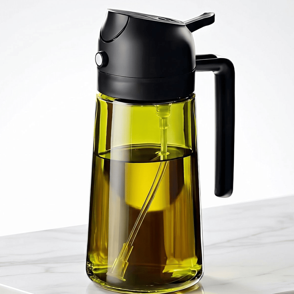 Glass Oil Spray Bottle with Dual Function - Neednest