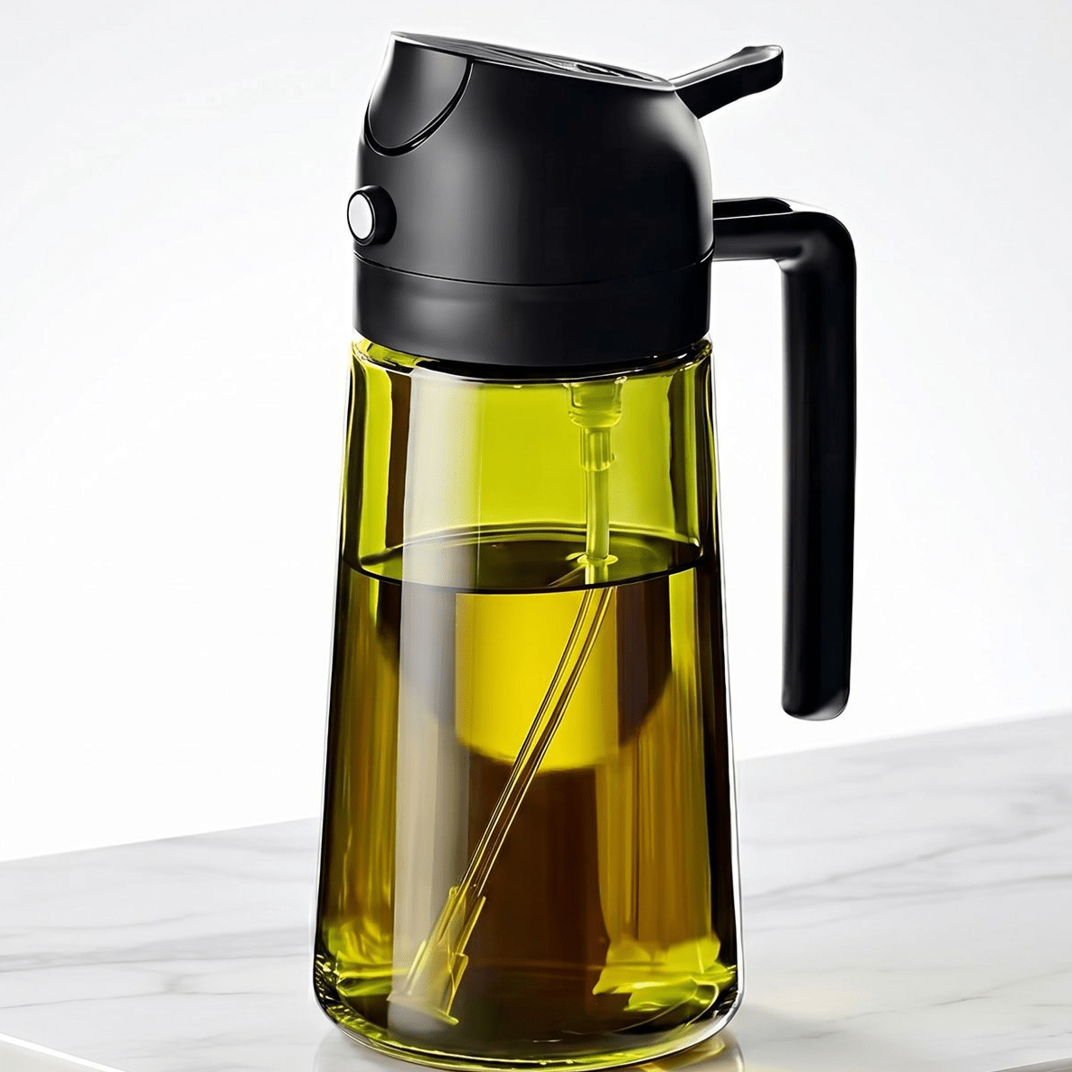 Glass Oil Spray Bottle with Dual Function - Neednest