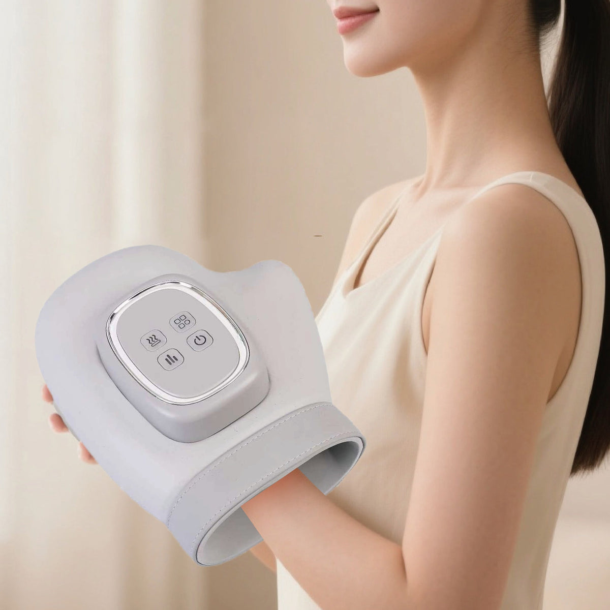 Hand Massager with Heat and Air Pressure Therapy - Neednest