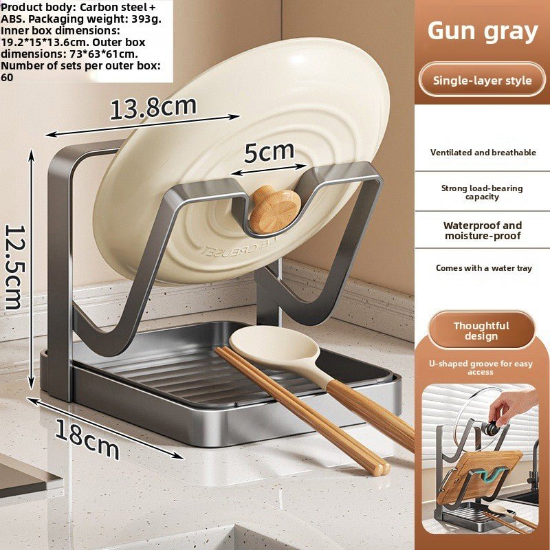 Multifunctional Kitchen Pot Lid Organizer Rack - Neednest