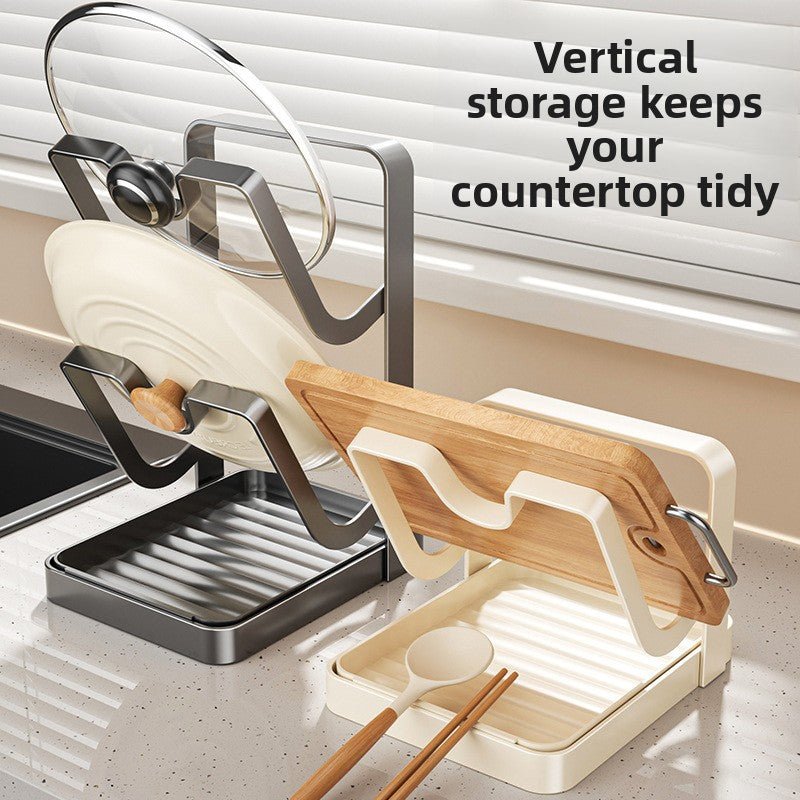 Multifunctional Kitchen Pot Lid Organizer Rack - Neednest