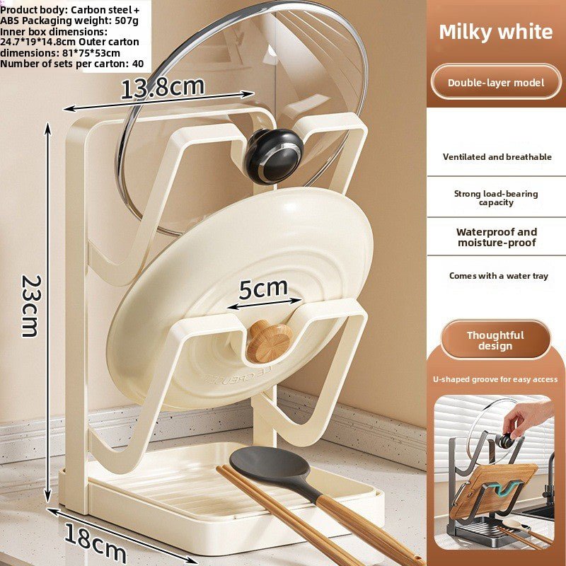 Multifunctional Kitchen Pot Lid Organizer Rack - Neednest