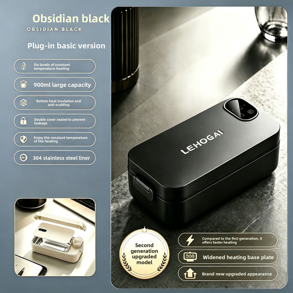 Water-Free Heating Lunch Box, USB Charging Portable Insulated Lunch Box - Neednest