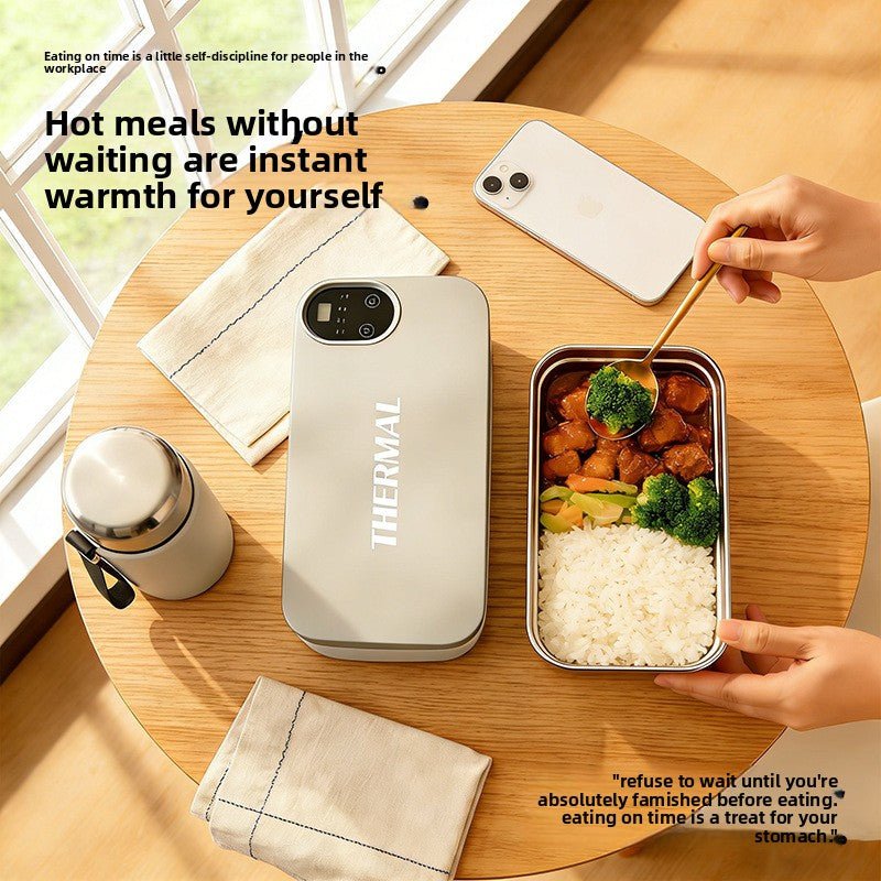 Water-Free Heating Lunch Box, USB Charging Portable Insulated Lunch Box - Neednest